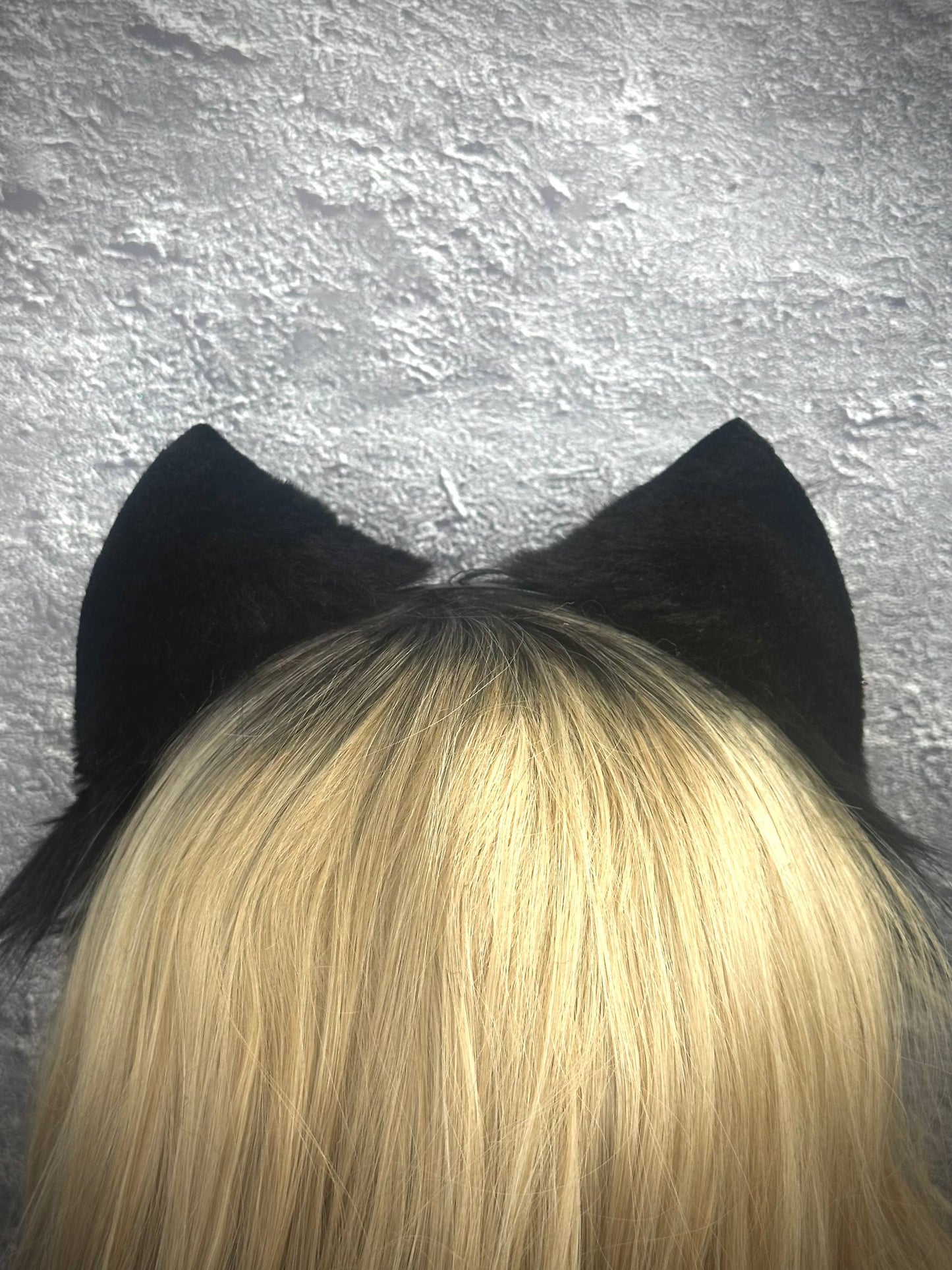 Solid Black Kitten Ears RFS