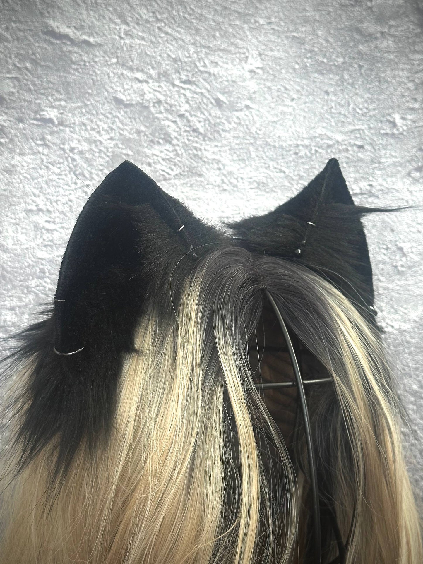 Solid Black Kitten Ears RFS