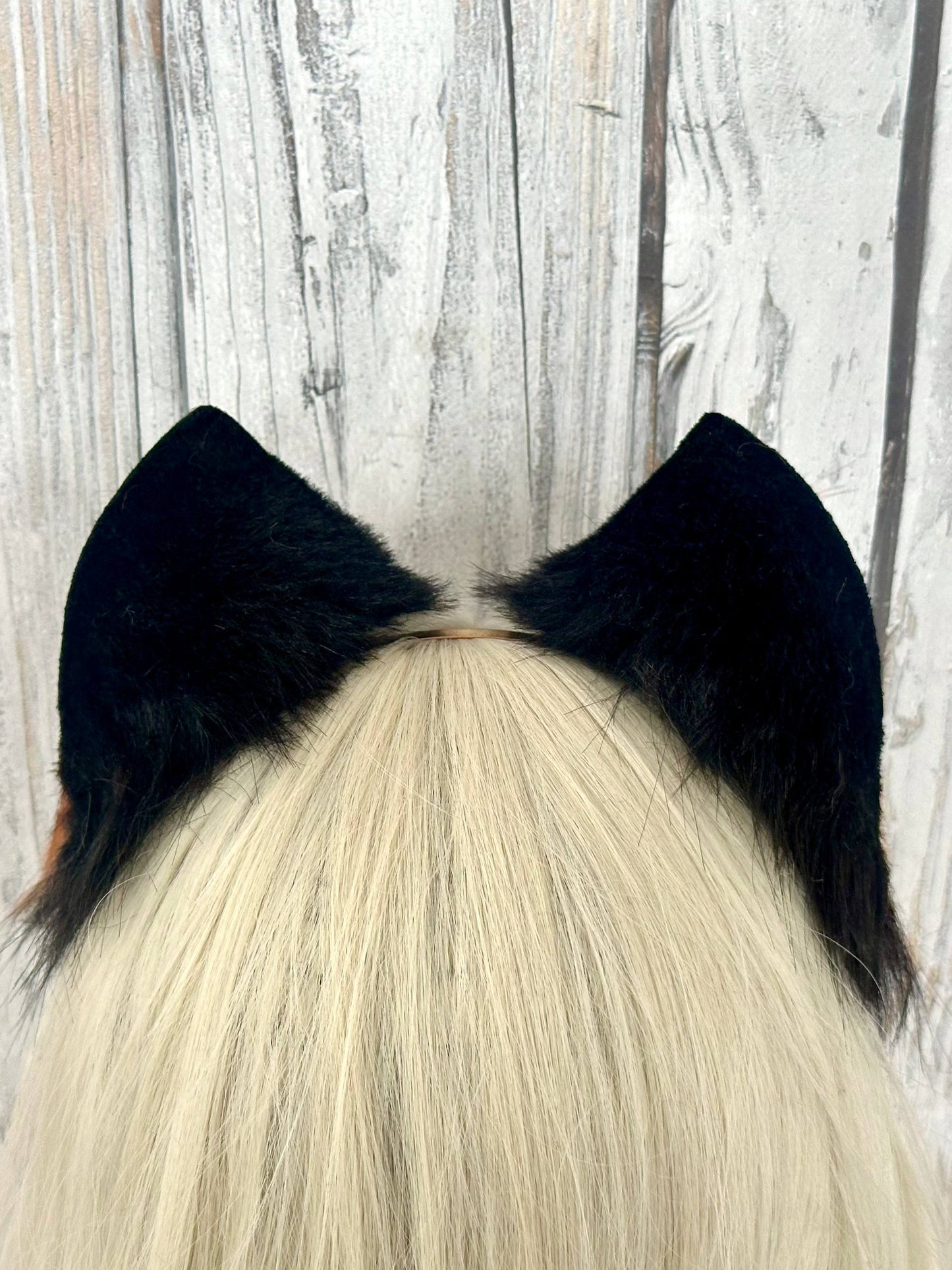 Black & Ginger Kitten Ears RFS