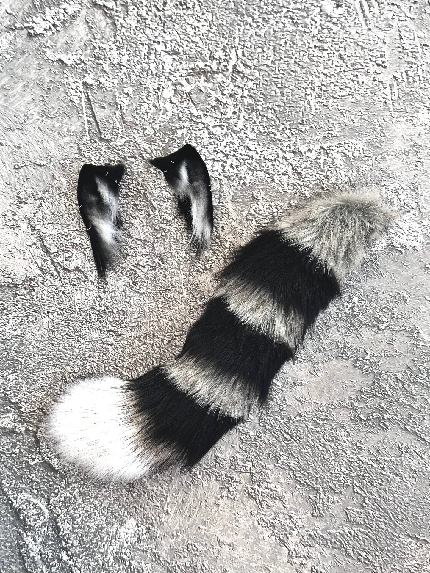 Black Mini Kitten Ears and Tail Set RFS