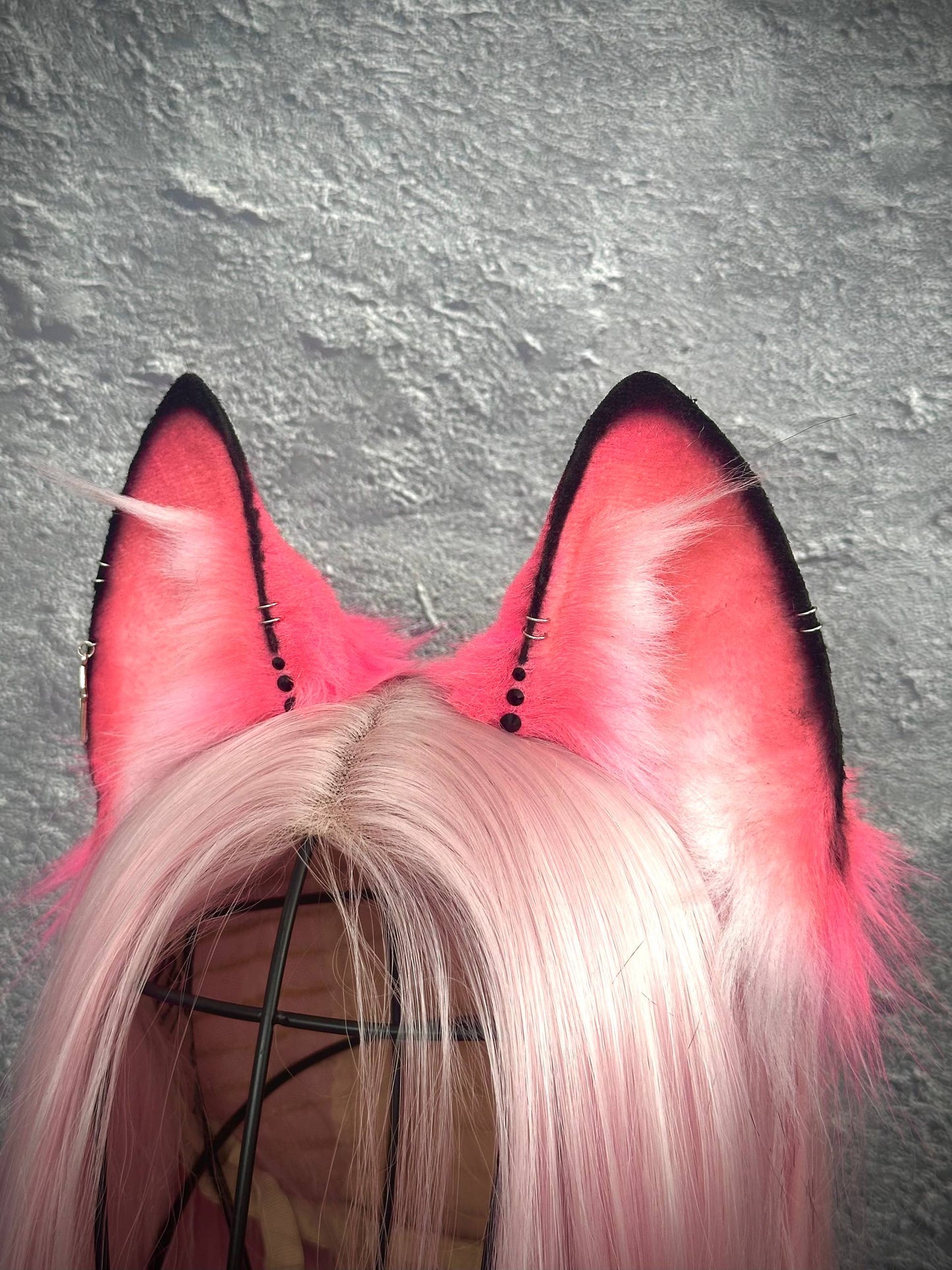 Pink Fox Ears and Tail Set RFS