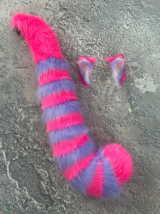 Cheshire Kitty Ears and Tail Set RFS