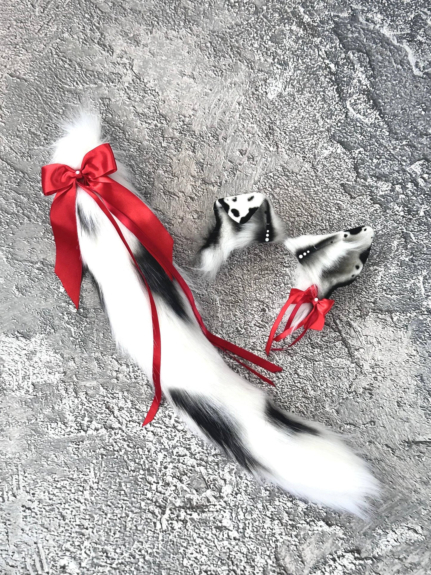 Spotted Puppy Ears and Tail set