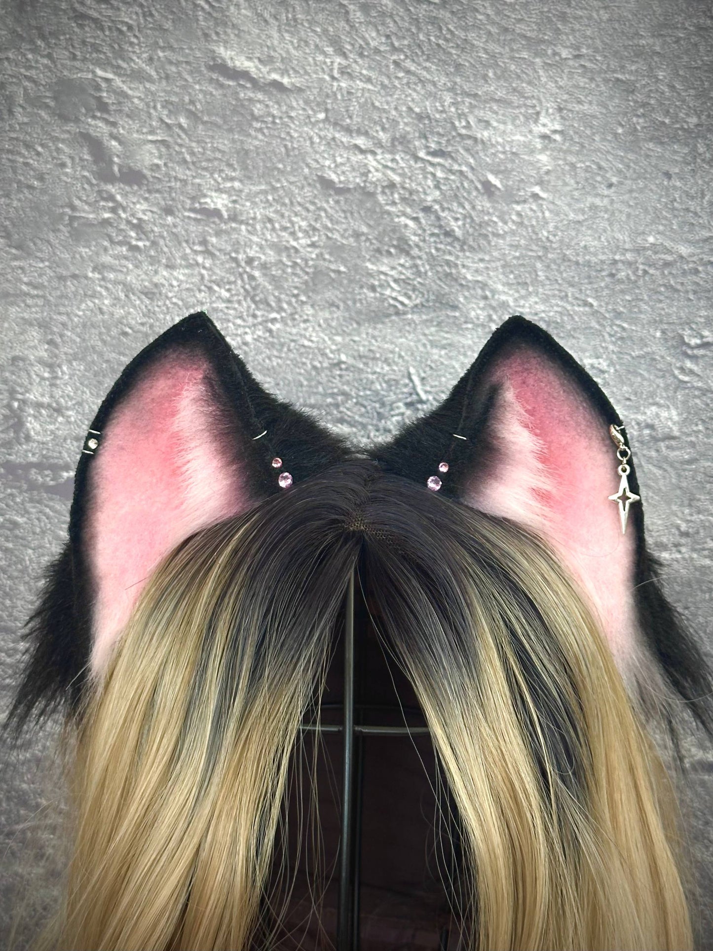 Black Pink Kitten Ears RFS