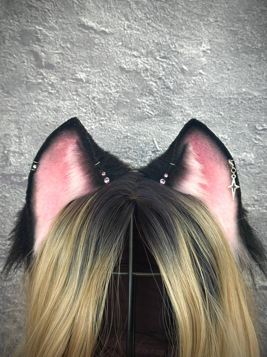 Black Pink Kitten Ears RFS