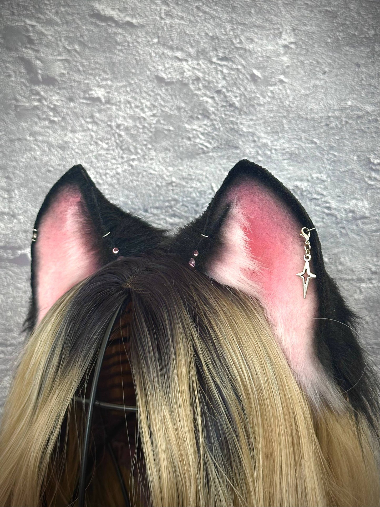 Black Pink Kitten Ears RFS