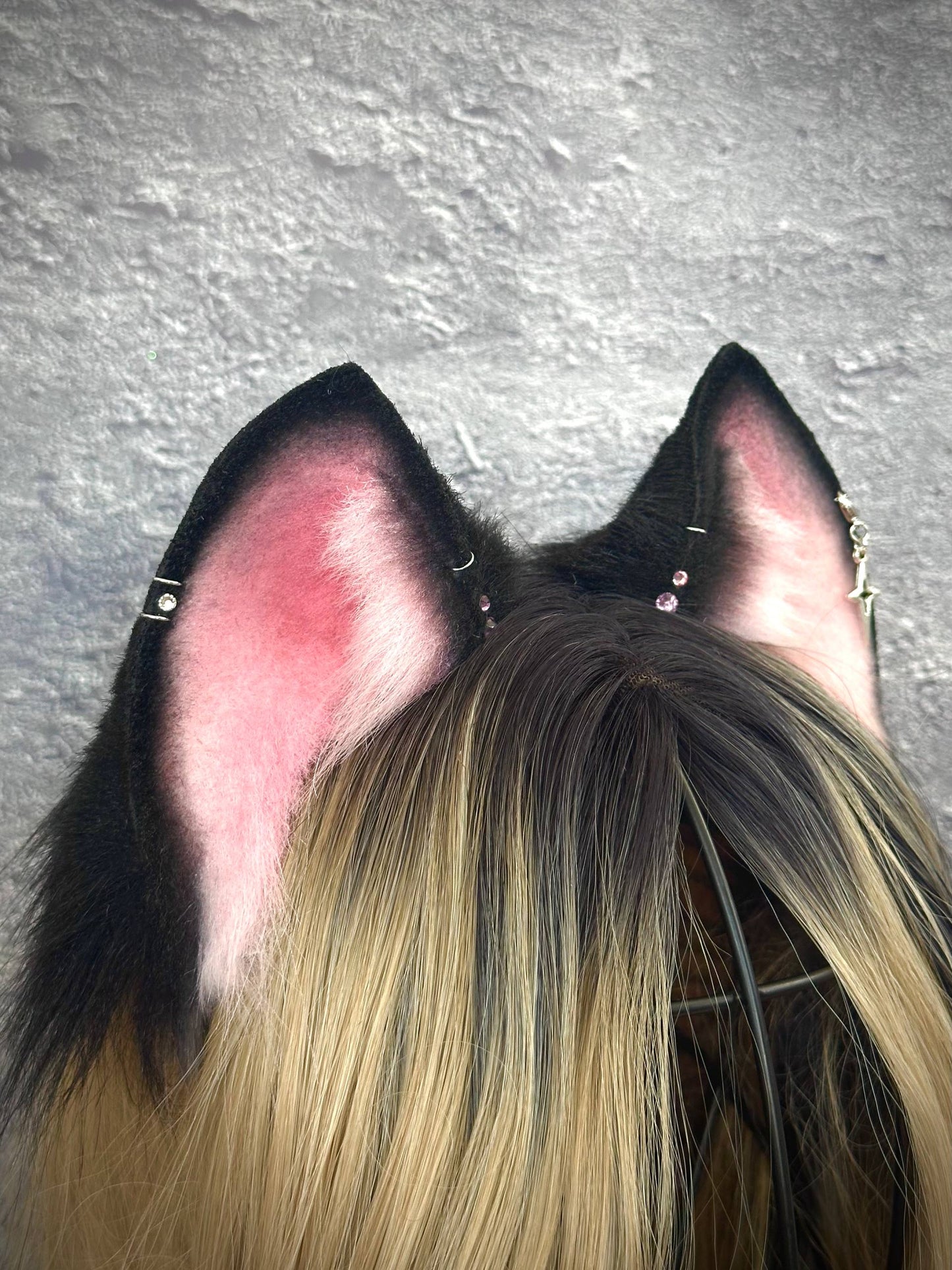 Black Pink Kitten Ears RFS