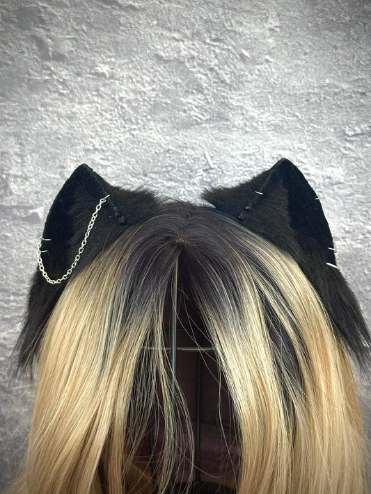 Black Mini Kitten Ears RFS