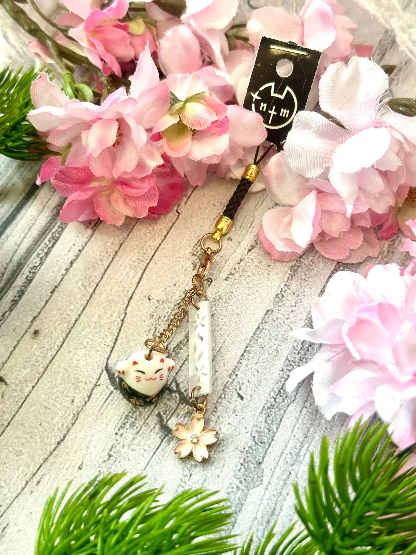 Maneki Neko Phone Charm Sakura RFS