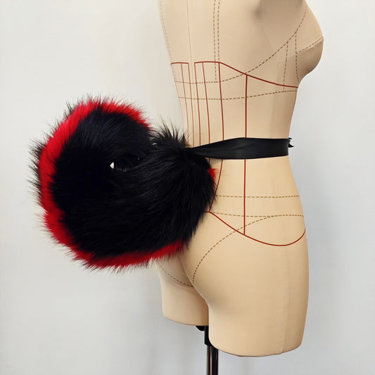 Black and Red Puppy tail