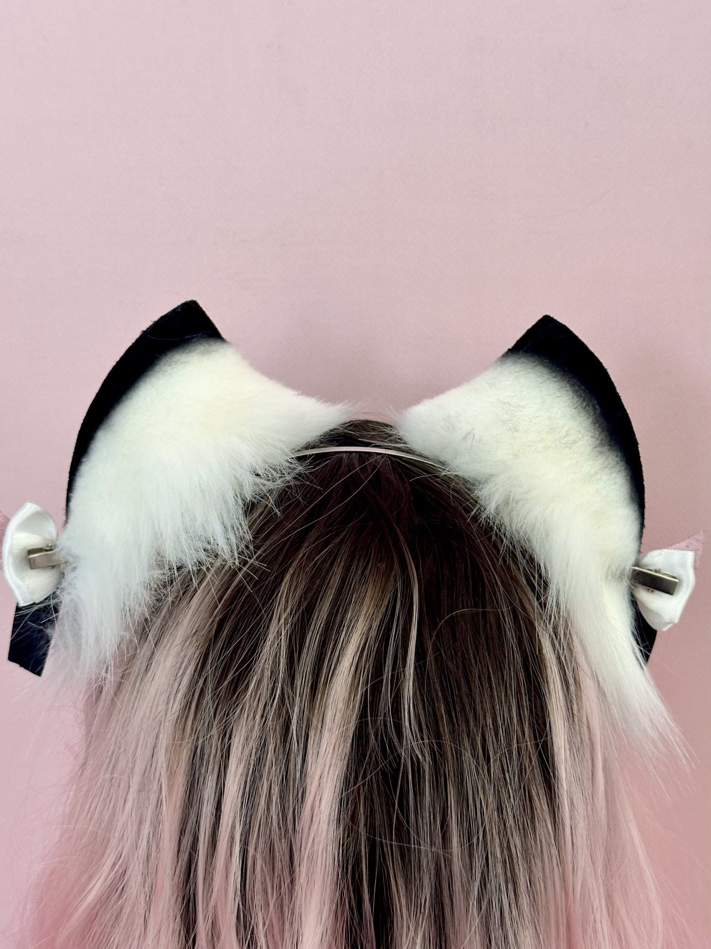 Black and White Kitten Ears RFS