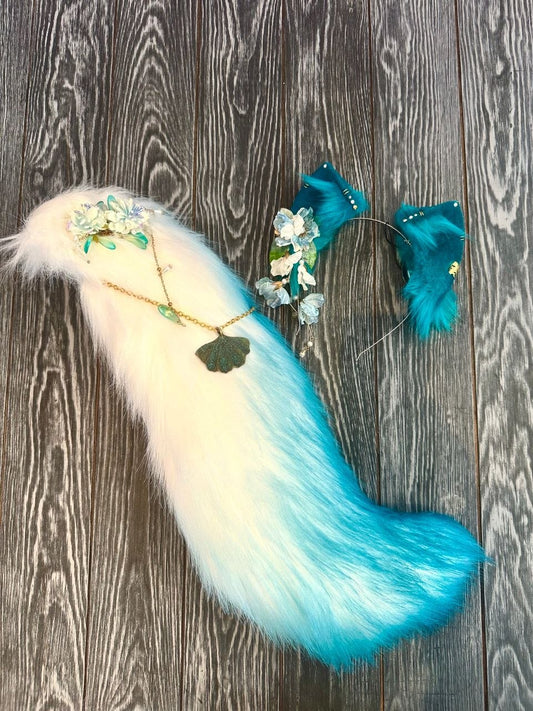 Jade Fox Ears and Tail Set RFS