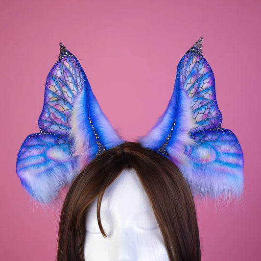 Stained Glass Butterfly Ears