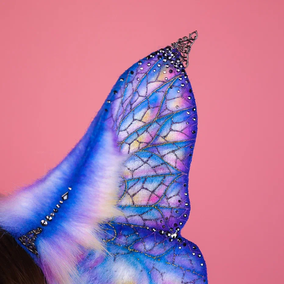 Stained Glass Butterfly Ears