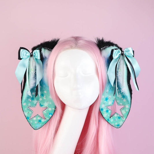 Mint Starry Bunny Ears