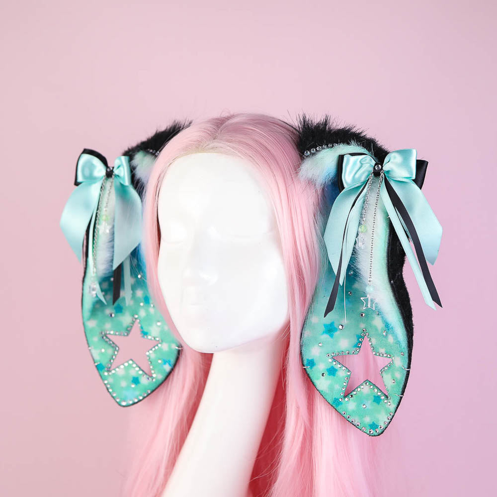 Mint Starry Bunny Ears