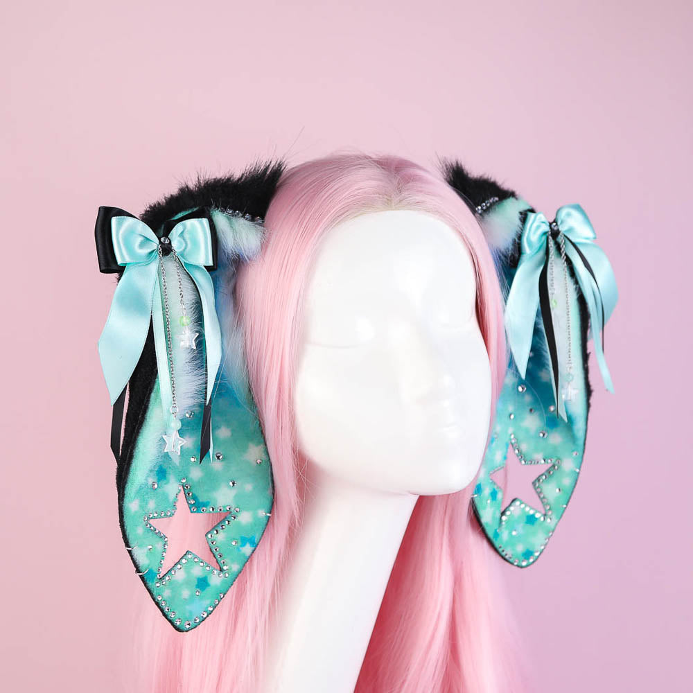 Mint Starry Bunny Ears