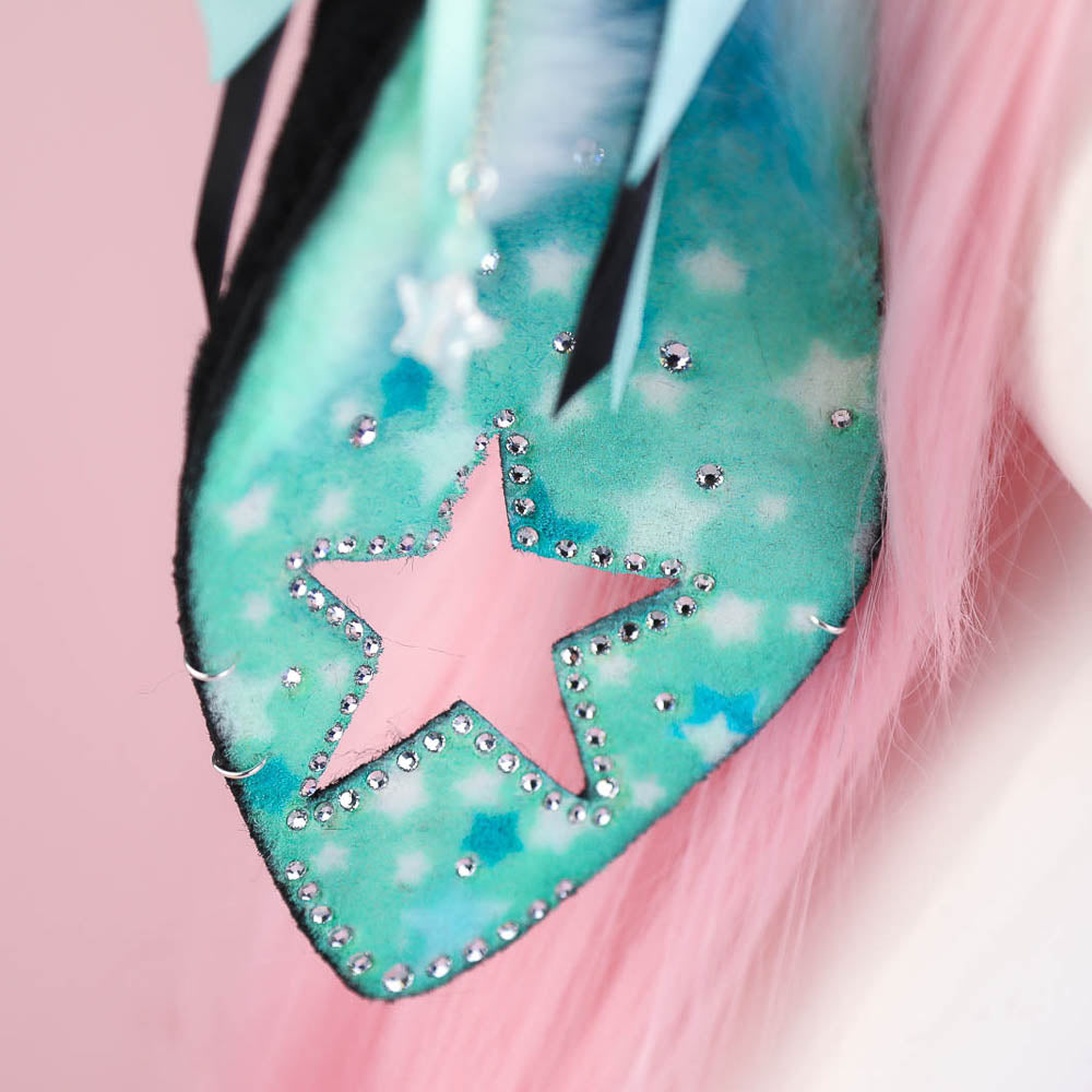 Mint Starry Bunny Ears