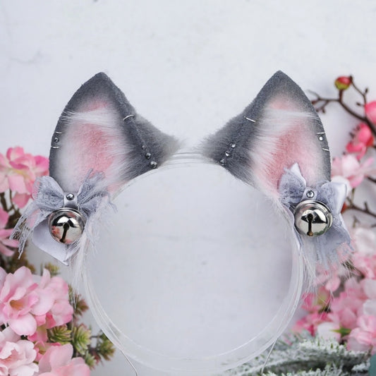 Grey Cat Ears