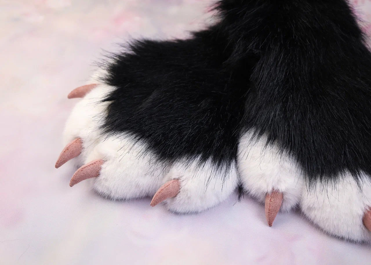 Black Kitten Paws Gloves